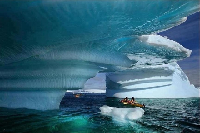 Neste caiaque em Glacier Bay, Alaska.