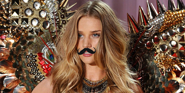 Angels victoria's secret de bigode