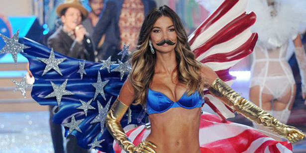 Mulheres lindas: Angels victoria's secret de bigode