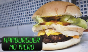 Hamburguer Caseiro no micro-ondas