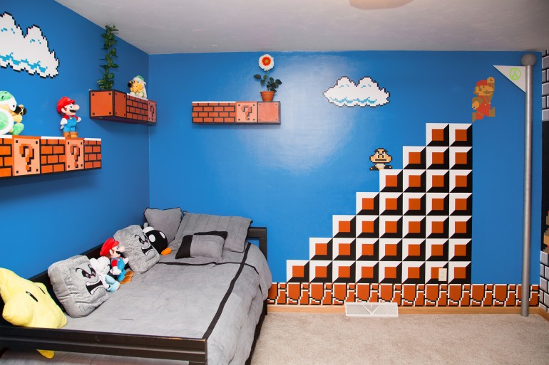 Quarto temático do super Mario Bros