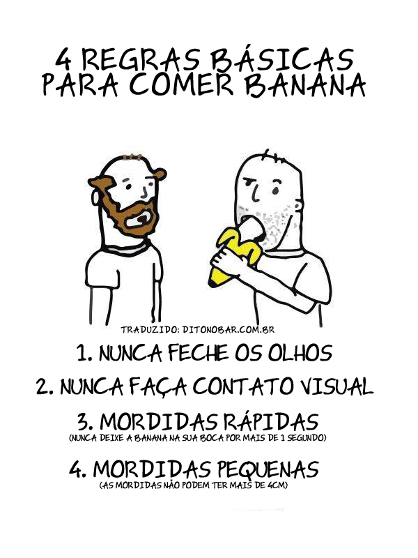 4 regras básicas para comer banana em público