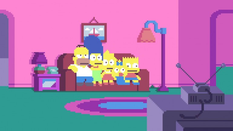 the simpsons pixels