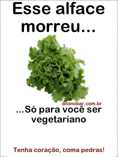 Vegetarianos não tem coração