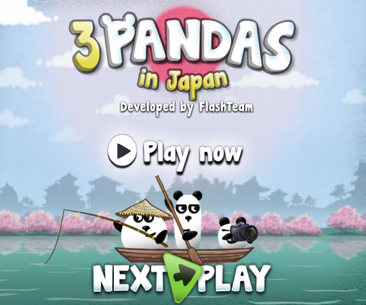 Jogos online - 3 pandas no japão