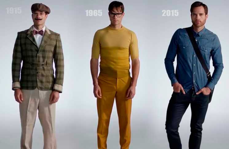 100 anos da evolução da moda masculina