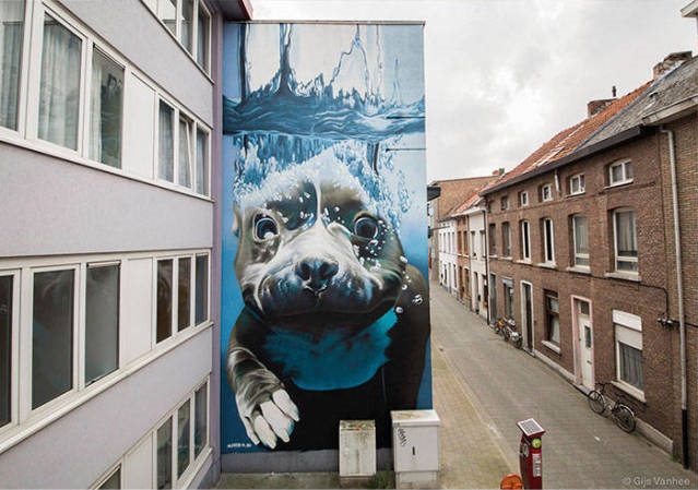 Edifícios sem vida estão se transformando com street art
